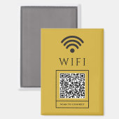 Scan QR for Guest WiFi Magnet Sign Easy Access (Vorderseite/Rückseite)
