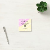 Scan QR to follow us thank you discount code pink  Post-it Klebezettel (Büro)