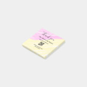 Scan QR to follow us thank you discount code pink  Post-it Klebezettel (angewinkelt)