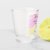 Scan QR to follow us thank you discount code pink Schnapsglas (Links)