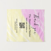 Scan QR to follow us thank you discount code pink Wandteppich (Vorderseite (Horizontal))