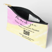 Scan QR to follow us thank you discount code pink Zubehörtasche (Offen)