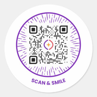 Scan & Smile - Aufkleber von SparkLab