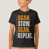 Scan Stow Scan Repeat Funny Warehouse Worker  T-Shirt (Vorderseite)
