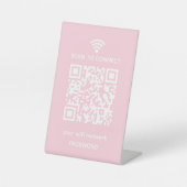 Scan to connect Guest Wifi Network qr-Code Sockelschild (Vorderseite)