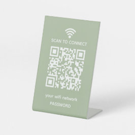 Scan to connect Guest Wifi Network qr-Code Sockelschild
