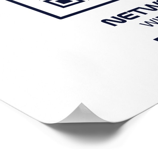 Scan to Connect l Coffee Shop Network Poster (Ecke)