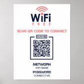Scan to Connect l Coffee Shop Network Poster (Vorne)