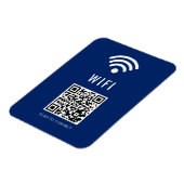 Scan-to-Connect-Navy-WiFi-Magnet mit QR-Code Magnet (Linke Seite)