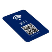 Scan to Connect Navy WiFi Magnet with QR Code (Rechte Seite)