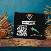 Scan to Connect QR Code Internet Wifi Network Fotoplatte (Seite)