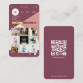 Scan to Connect QR Code Logo Instant Business Card Visitenkarte (Vorne/Hinten)