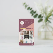 Scan to Connect QR Code Logo Instant Business Card Visitenkarte (Stehend Vorderseite)