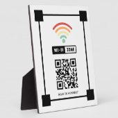 Scan to Connect QR Code WifiZone Fotoplatte (Seite)