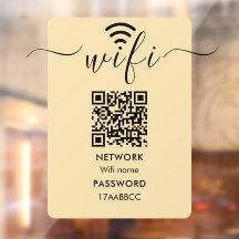 Scan to Connect Wifi Network QR-Code Minimalistisc