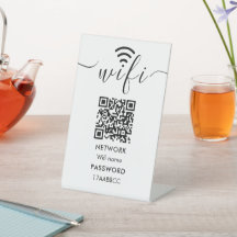Scan to Connect Wifi Network QR-Code Minimalistisc