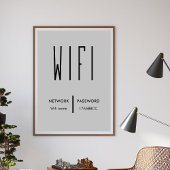 Scan to Connect Wifi Network QR Code Wifi Password Poster