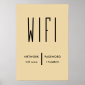 Scan to Connect Wifi Network QR Code Wifi Password Poster (Vorne)
