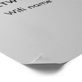 Scan to Connect Wifi Network QR Code Wifi Password Poster (Ecke)