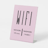 Scan to Connect Wifi Network QR Code Wifi Password Sockelschild (Vorderseite)