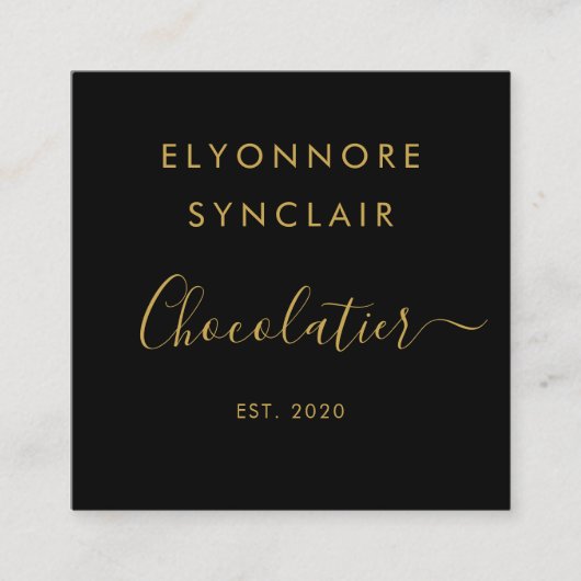 Scan To Order Qr Code Quadratische Visitenkarte (Vorderseite)