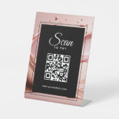 Scan To Pay Business QR Code  Sockelschild (Vorderseite)