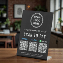 Scan to Pay Venmo Paypal CashApp QR-Codes Logo