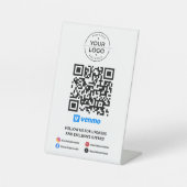 Scan to Pay Venmo QR Code Sockelschild (Vorderseite)