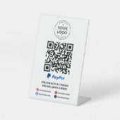 Scan to PayPal QR-Code Sockelschild (Vorderseite)