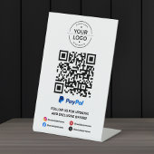 Scan to PayPal QR-Code Sockelschild
