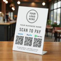 Scan to PayPal Venmo CashApp QR-Codes Logo