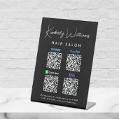 Scan to PayPal Venmo CashApp Zelle QR Code Sockelschild