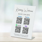 Scan to PayPal Venmo CashApp Zelle QR Code Sockelschild