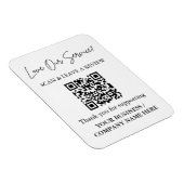 Scan to Review QR Code Magnet for Business (Rechte Seite)