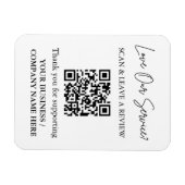 Scan to Review QR Code Magnet for Business (Horizontal)
