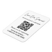 Scan to Review QR Code Magnet for Business (Linke Seite)