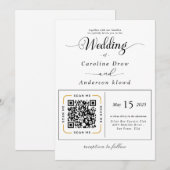 Scan to View Our Wedding Invitation Video (Vorne/Hinten)