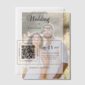 Scan to View Our Wedding Invitation Video Pergament Einladungen (Versatz (Ehepaar))
