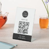 Scan zum Anzeigen des benutzerdefinierten Logo-QR- Sockelschild (In SItu)