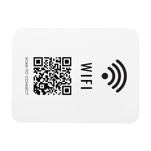 Scan zum Verbinden von WiFi-Magnet mit QR-Code-Des Magnet (Horizontal)