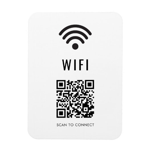 Scan zum Verbinden von WiFi-Magnet mit QR-Code-Des Magnet (Vertikal)