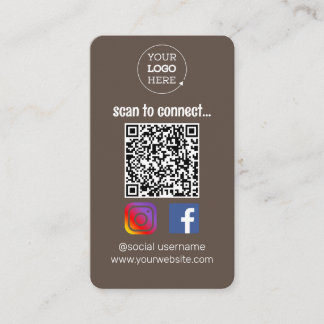 Scan zur Verbindung von Visitenkarten Visitenkarte