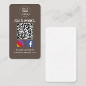 Scan zur Verbindung von Visitenkarten Visitenkarte (Vorne/Hinten)