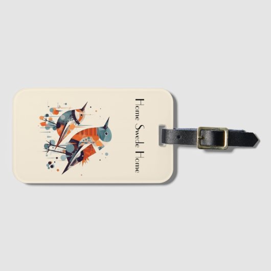 Scandi Aviary Duet, Brauch Gepäckanhänger (Vorderseite (Horizontal))