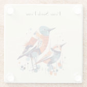 Scandi Aviary Duet, Brauch Glasuntersetzer (Rückseite)