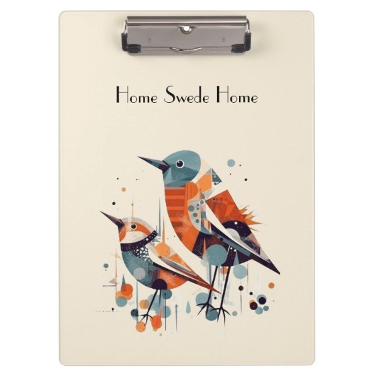 Scandi Aviary Duet, Brauch Klemmbrett (Vorderseite)