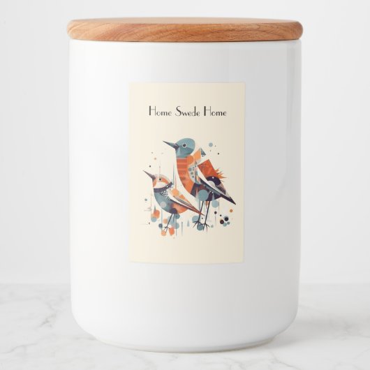 Scandi Aviary Duet, Brauch Lebensmitteletikett (Vorderseite)