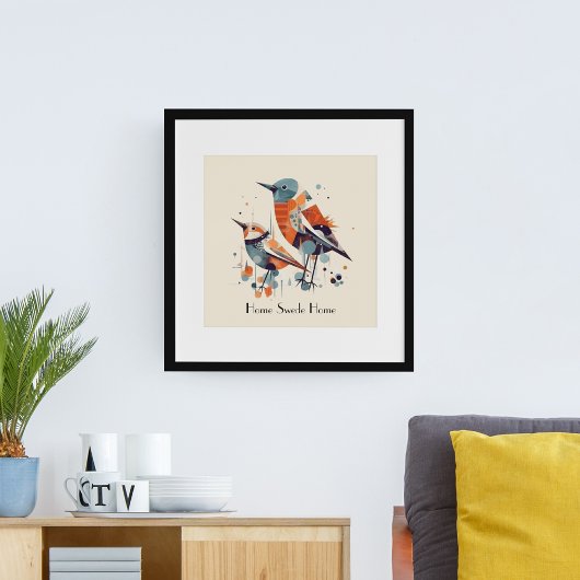 Scandi Aviary Duet, Brauch Poster