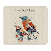Scandi Aviary Duet, Brauch Schneidebrett (Vorderseite)