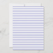 Scandi Balloon | Minimalistisch Blue Baby Dusche Einladung (Rückseite)